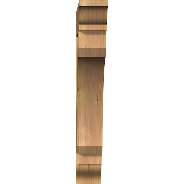 Legacy Traditional Smooth Bracket, Western Red Cedar, 3 1/2W X 20D X 24H